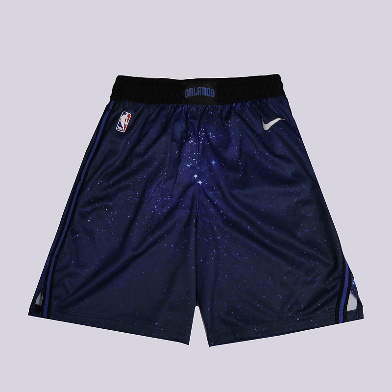 мужские синие шорты Nike Orlando Magic City Edition Swingman NBA Shorts AJ1258-010 - цена, описание, фото 1